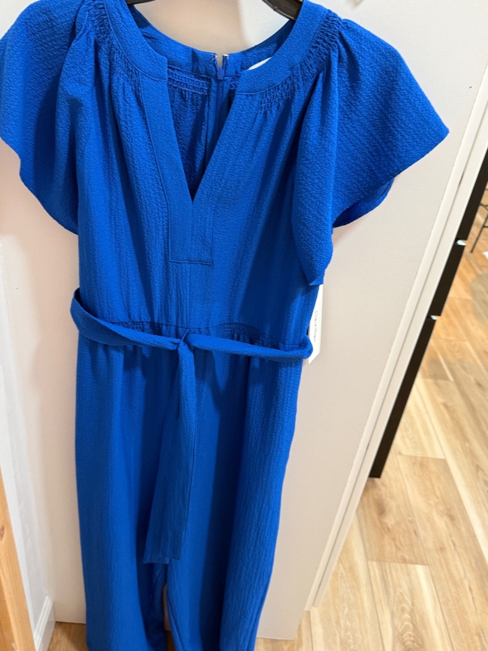 Womens size 8 Calvin Klein jumpsuit royal blue NWT sz medium